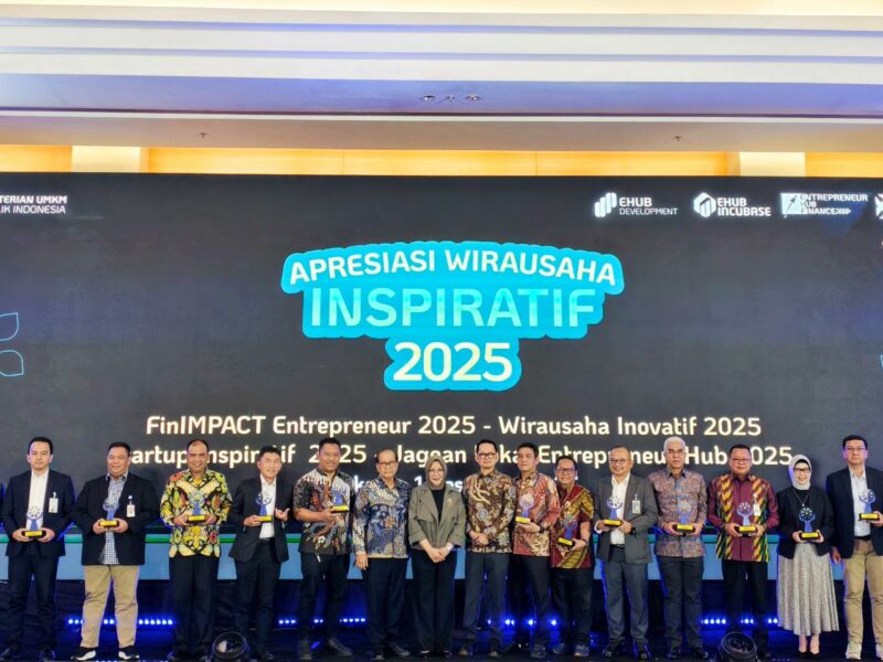 Dukung UMKM Naik Kelas, Pegadaian Raih Penghargaan Kolaborator Entrepreneur Hub dari Kementerian UMKM