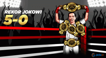 Rekor Jokowi di Pemilu: 5-0