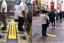 Total Banget! Begini Penerapan Social Distancing Sejumlah Negara