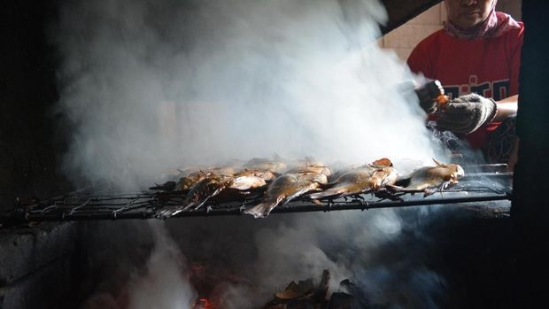 Yummy…Kelezatan Mujair Asap Sidoarjo yang Bikin Bibir Berair