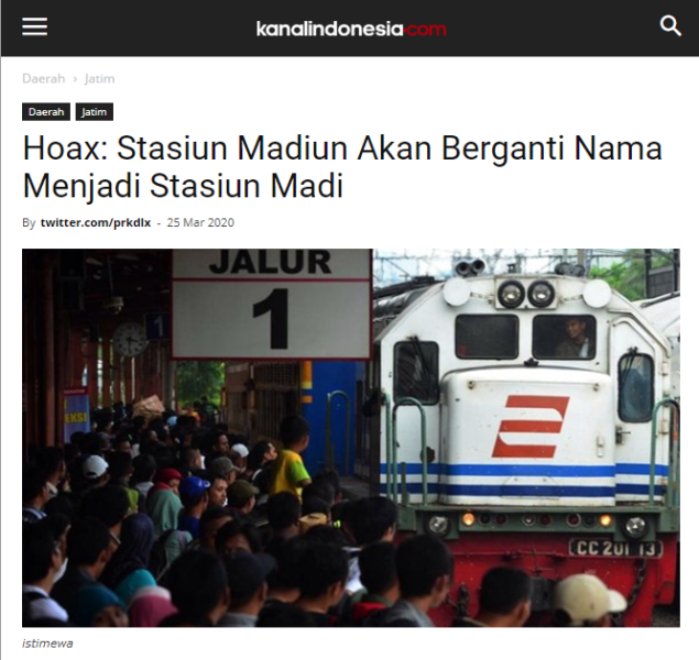 UN 2020 Ditiadakan, Stasiun Madiun Pun “Berubah” Nama