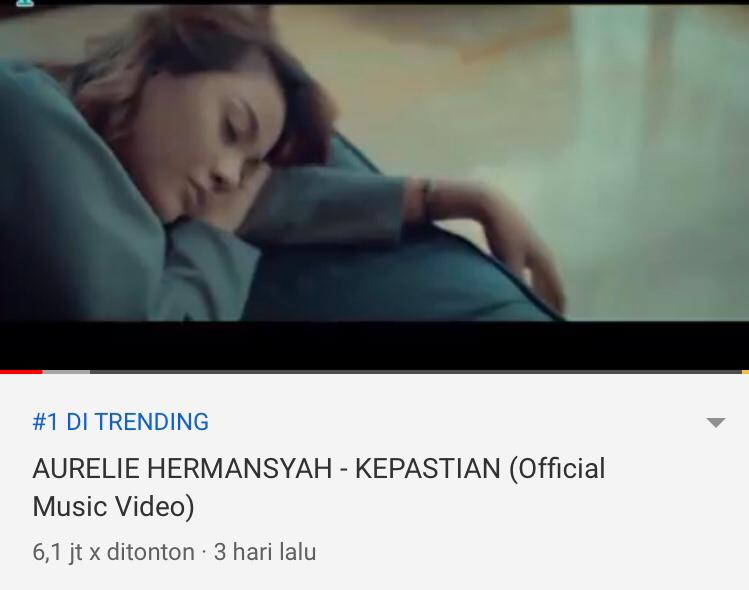 Jadi Trending Nomor Satu di Youtube, Aurel Hermansyah Kalahkan Blackpink
