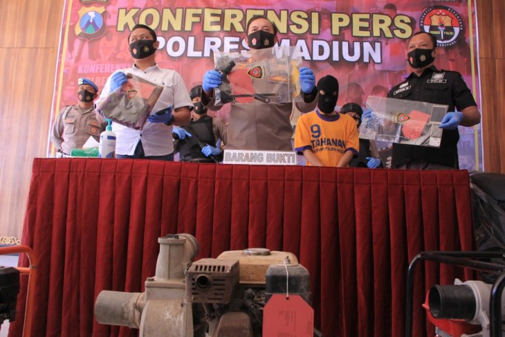 Curi 9 Pompa Petani Madiun, Kuli Bangunan Diringkus Polisi