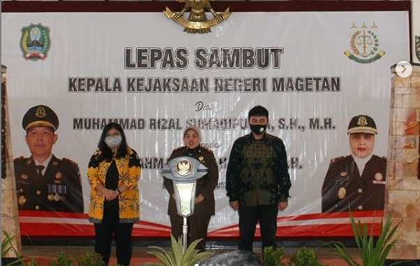 Lepas Tugas, Kejari Magetan Sambut Kepala Kejaksaan Negeri yang Baru