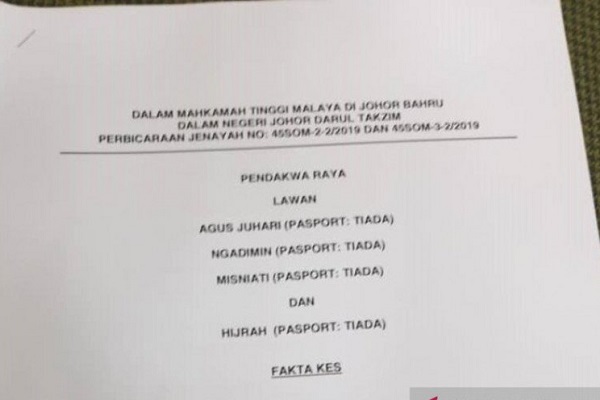 Terlibat Perdagangan Manusia, Warga Banyuwangi Divonis 4 Tahun Penjara di Malaysia