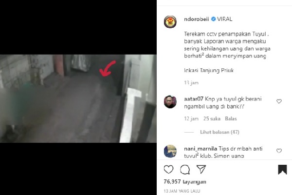 Penampakan Tuyul Loncat-Loncat Terekam Kamera CCTV Bikin Heboh
