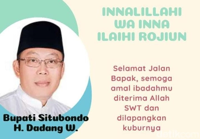 Innalillahi…Bupati Situbondo Meninggal Dunia karena Positif Covid-19