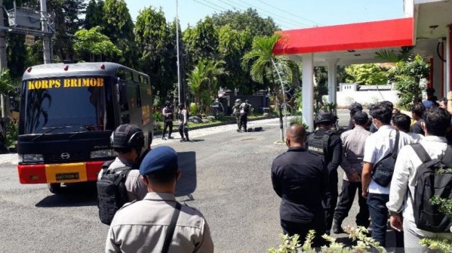 Tas Diduga Bom Diledakkan di DPRD Kota Kediri