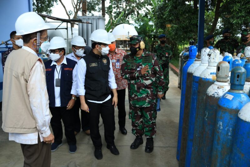 Pastikan Oksigen Medis Aman, Wagub Jatim Kunjungi Pazam Lanud Iswahjudi