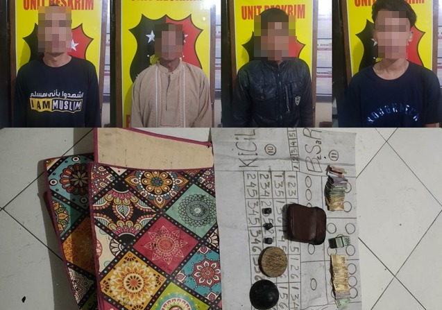 Judi Dadu di Teras Rumah, 4 Warga Ponorogo Ditangkap Polisi