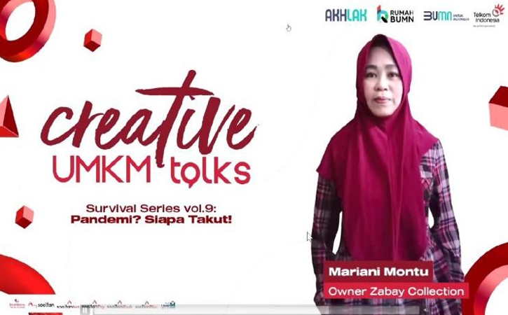 Creative UMKM Talks, Dukungan Telkom Motivasi UMKM Bertahan di Era Pandemi