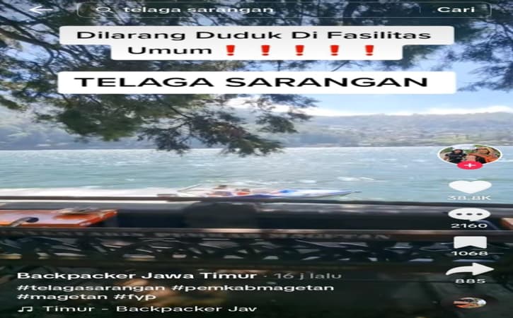Viral! Pengunjung Telaga Sarangan Curhat Tak Boleh Duduk di Fasum, Ini Respons Pemkab Magetan