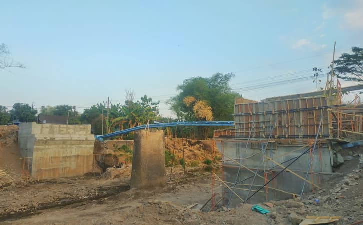 Sudah Lama Rusak, Jembatan Guyung Ngawi Akhirnya Diperbaiki
