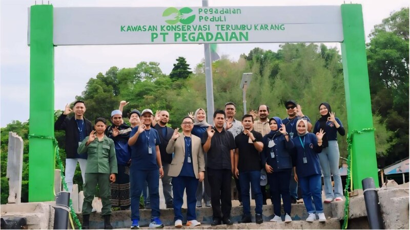 Menuju Net Zero Emission, Pegadaian Konservasi Terumbu Karang di Sabang