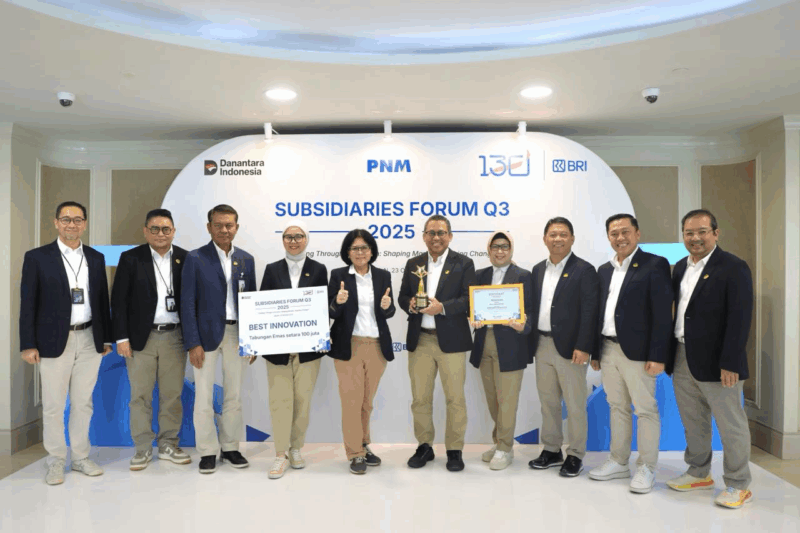 Berkat ATM Emas, Pegadaian Raih Penghargaan Best Innovation di BRI Subsidiaries Forum Q3 2025