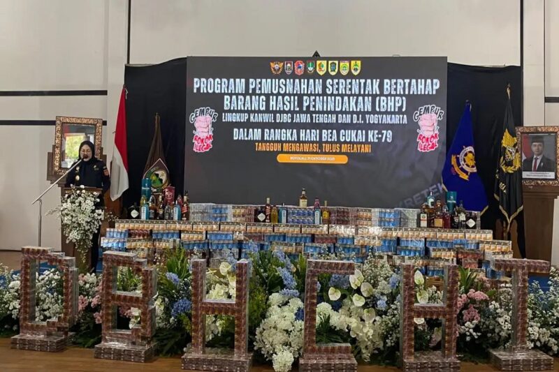 Bea Cukai Solo Ungkap Temuan Rokok Ilegal di Soloraya Naik 70% Dibanding 2024