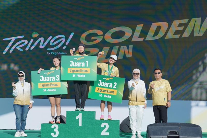 Pegadaian Sukses Gelar Tring! Golden Run 2026 Diikuti Ribuan Peserta dari Berbagai Kalangan