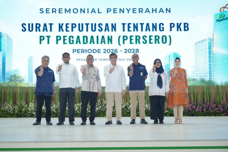 Resmi, Pegadaian Terima SK Perjanjian Kerja Bersama Periode 2026–2028 dari Kemenaker