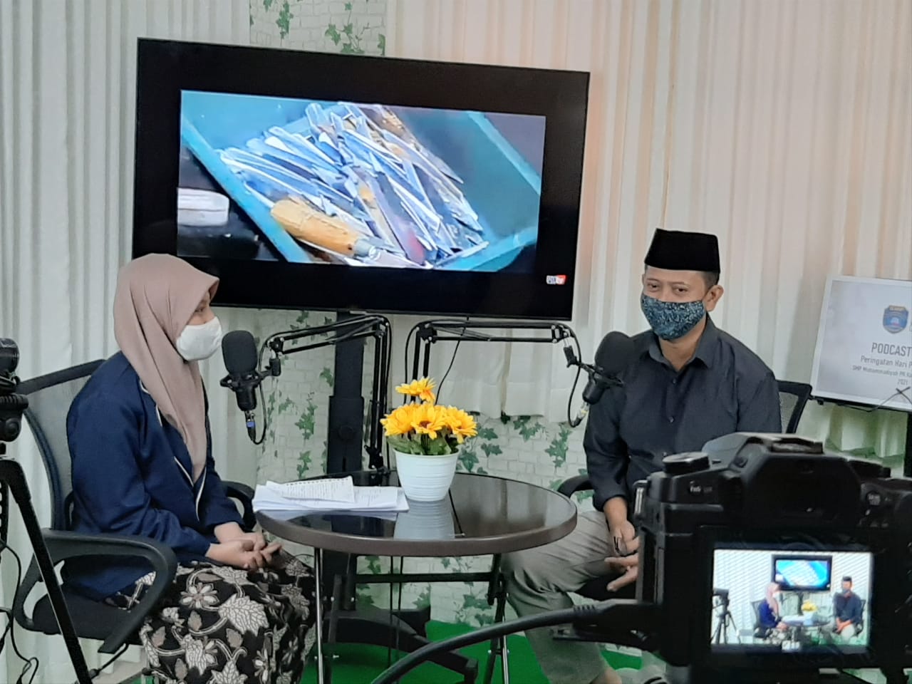 Peringati Hari Pers Nasional 2021, SMP Muhammadiyah PK Luncurkan Podcast