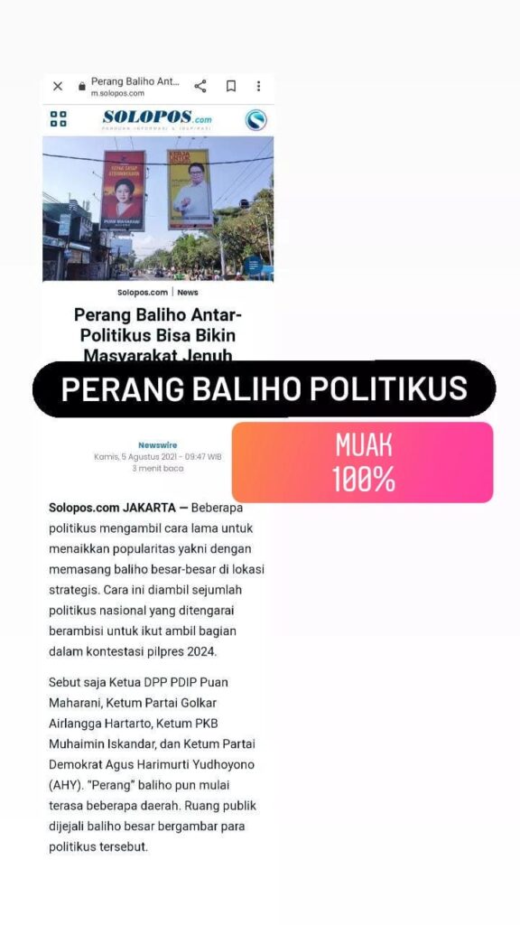 baliho politikus