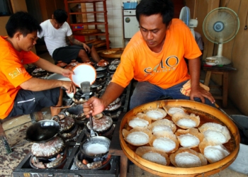 Kuliner Solo Serabi Notosuman jadi warisan budaya tak benda bersama dengan HKI Solo.
