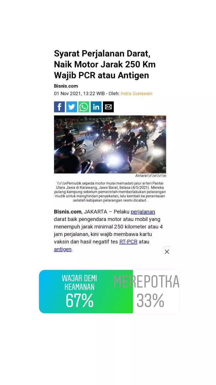 Perjalanan Darat Wajib PCR, Epidemiolog UNS : Tes Bukan Jaminan, Batasi Mobilitas Dan Selalu Taat Prokes
