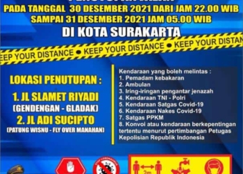 penutupan jalan Solo