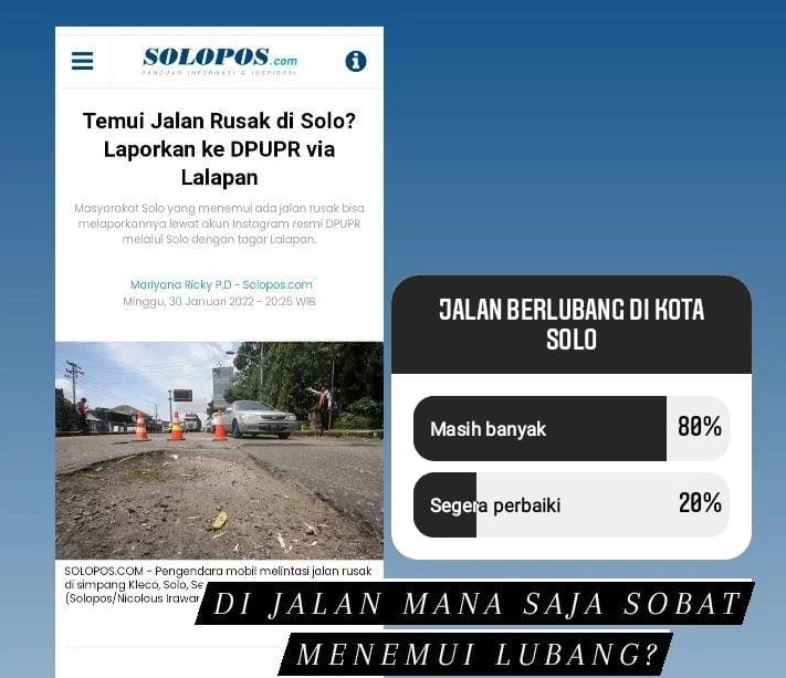 jalan berlubang Solo