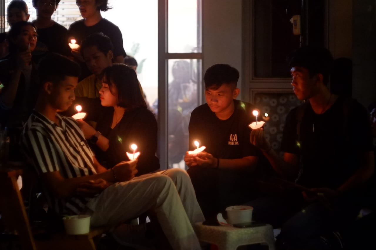 Wapress dan Kedai Sharing Gelar Jamming Session dan Doa Bersama Pekerja Seni