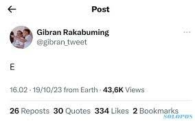 Kode E dari Gibran, Inisial Erick Thohir atau Emil Dardak Untuk Cawapres Prabowo?