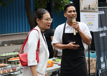The Alana Solo Gelar Live Cooking Teppanyaki di Car Free Day