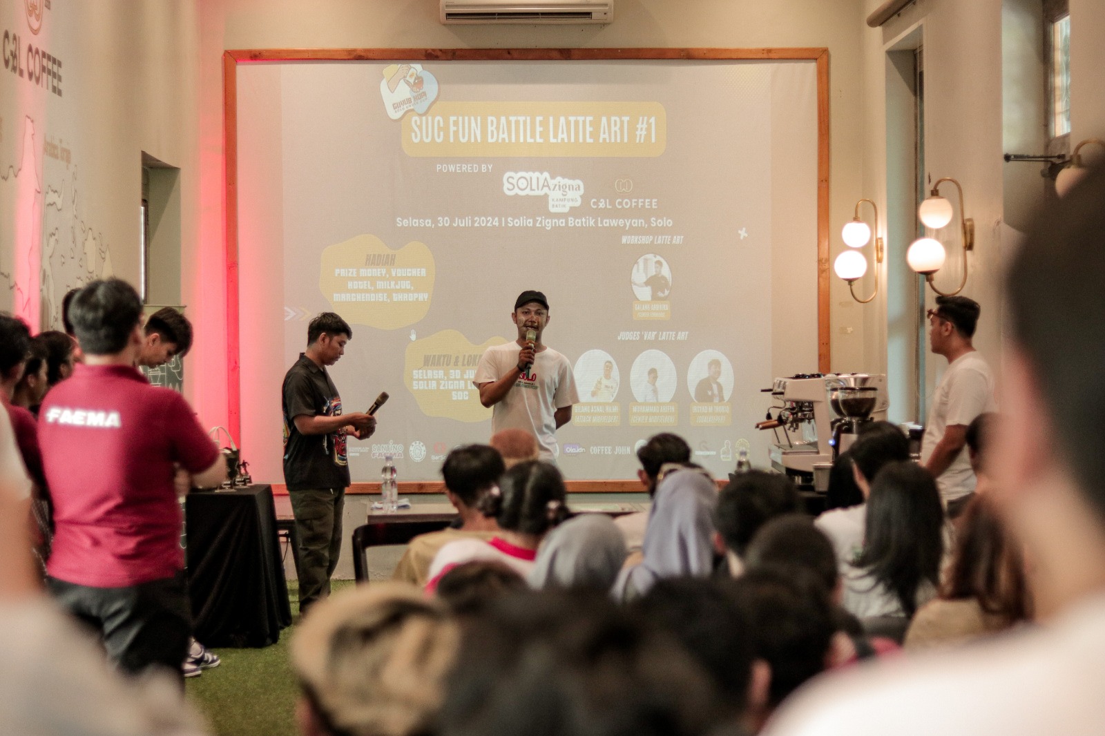 Solo Under Cup Kolaborasi CL Coffee Hotel Solia Zigna Gelar Kompetisi Fun Battle Latte Art #1