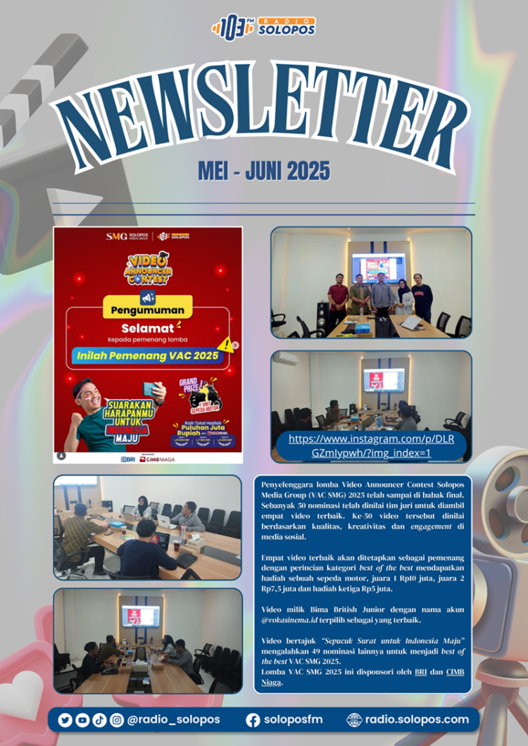 Newsletter Radio Solopos : Dari Keseruan Beyond Academy Hingga Pemenang VAC 2025!