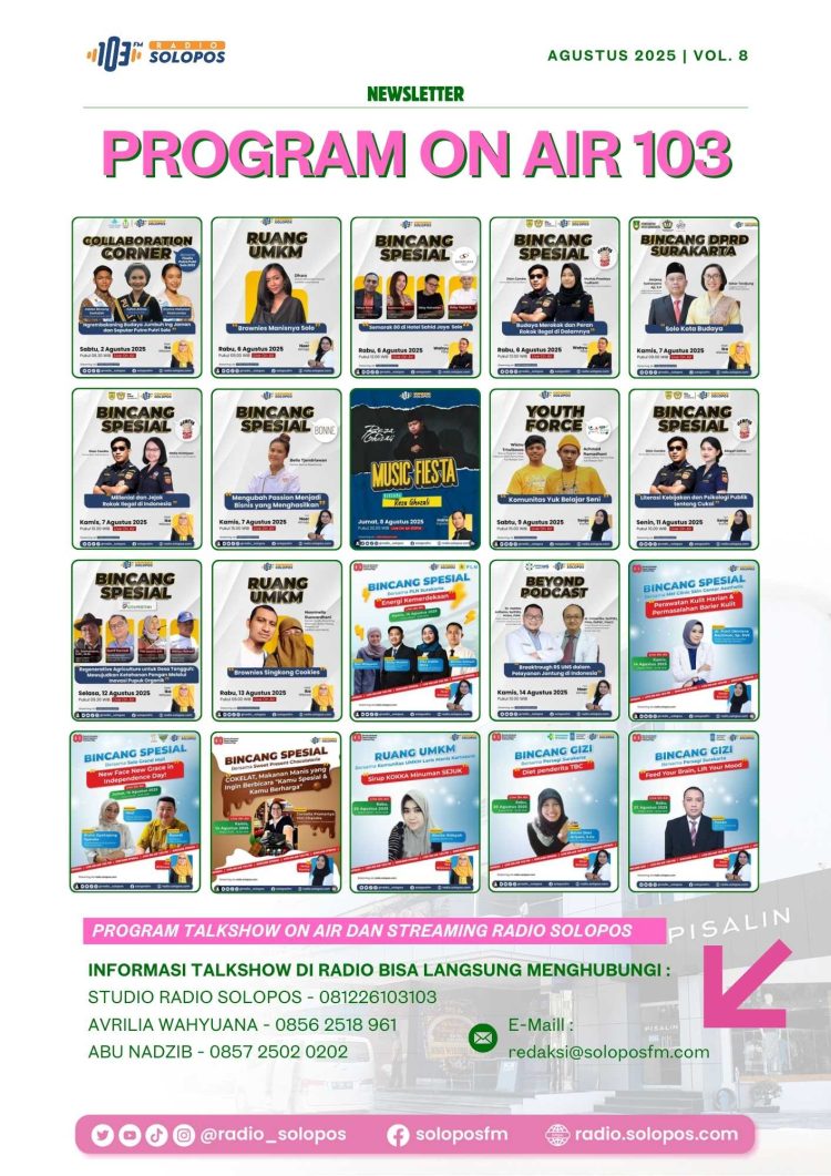 Newsletter Agustus Radio Solopos : Menjaga Semangat Kemerdekaan dan Terus Berinovasi