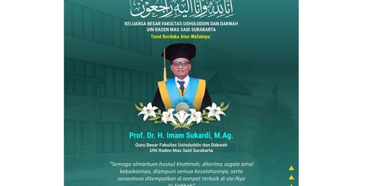 Imam Sukardi Berpulang, UIN Surakarta Kehilangan 2 Guru Besar dalam Tiga Bulan