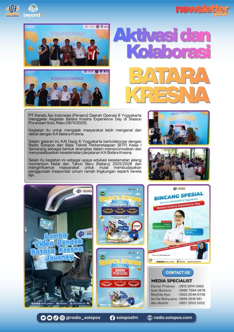 Newsletter November : Terus Bersinergi dan Berinovasi