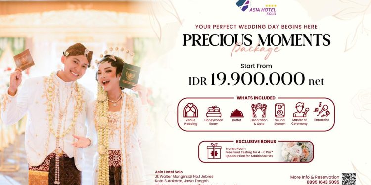 Asia Hotel Solo Tawarkan Cashback Rp5 Juta bagi Pemesan Paket Pernikahan