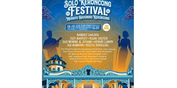 Solo Keroncong Festival 2026 Pindah ke Alun-Alun Utara Keraton, Hadirkan Kolaborasi Lintas Genre