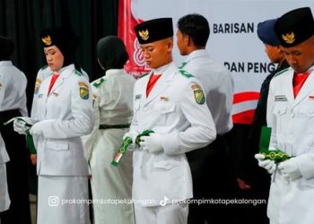 Paskibraka Kota Pekalongan 2026 Dikukuhkan, Mas Aaf Tekankan Kesiapan Jelang Pengibaran Merah Putih
