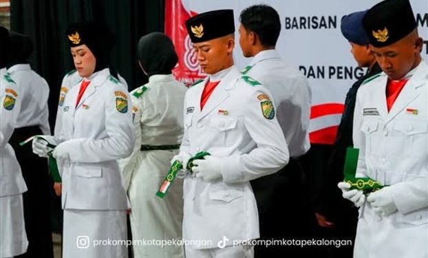 Paskibraka Kota Pekalongan 2026 Dikukuhkan, Mas Aaf Tekankan Kesiapan Jelang Pengibaran Merah Putih