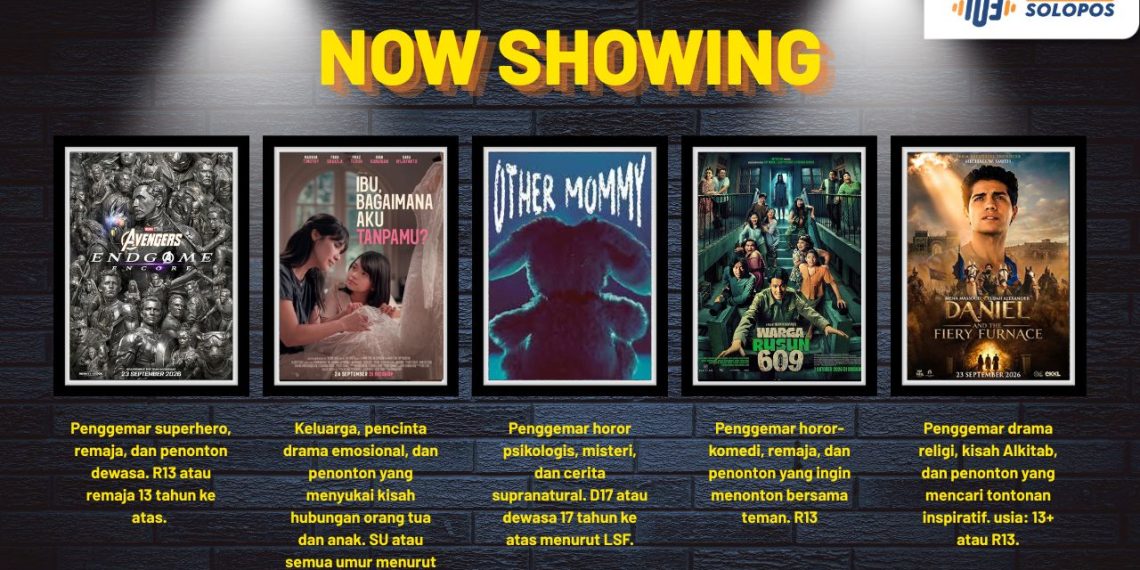 5 Film Tayang di Bioskop Solo Pekan Ini, Ada Avengers Endgame dan Other Mommy