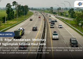 115 Ribu Kendaraan Melintas GT Ngemplak Selama Haul Solo