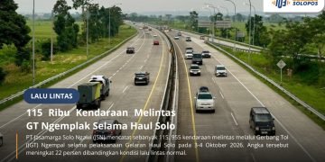 115 Ribu Kendaraan Melintas GT Ngemplak Selama Haul Solo