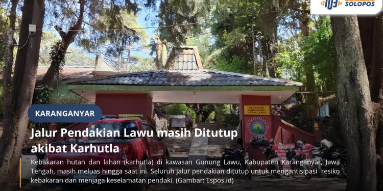 Karhutla Lawu Meluas, Jalur Pendakian Masih Ditutup