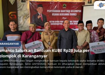 Salurkan Bantuan KUBE di Karanganyar, Sumanto Berharap Kesejahteraan Masyarakat Meningkat