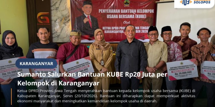 Salurkan Bantuan KUBE di Karanganyar, Sumanto Berharap Kesejahteraan Masyarakat Meningkat