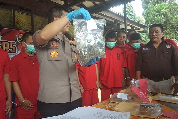 Delapan Pengedar Narkoba Salatiga Dibekuk
