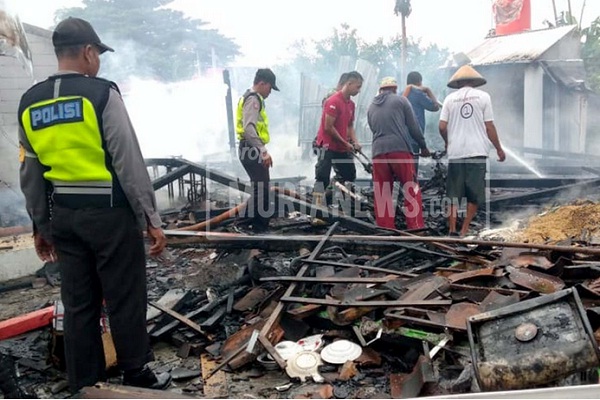 3 Rumah di Karangpaing Grobogan Ludes Terbakar