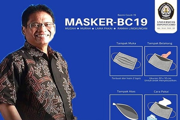 Keren! Dosen Undip Bikin Terobosan Masker BC-19