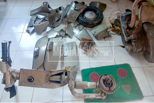 Pencuri Kudus Tetap Operasi di Musim Covid-19, Vespa Jadul Dijual Pretelan
